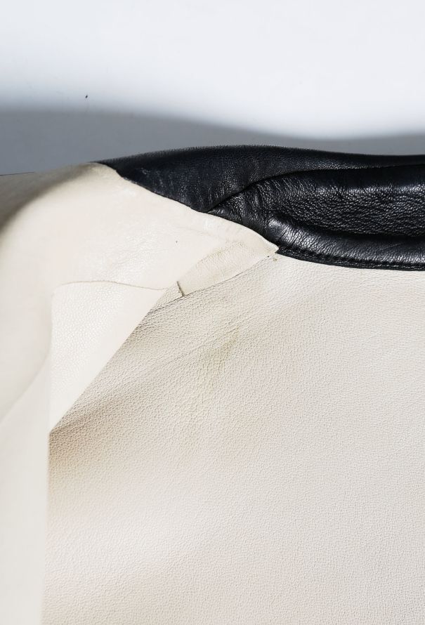 Céline Contrast Leather Coat - 6