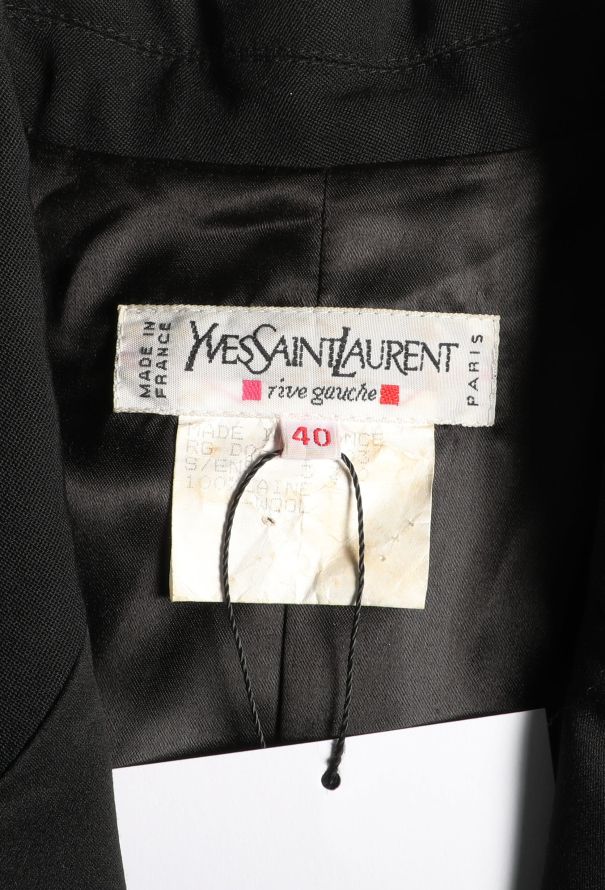 Saint Laurent Vintage Notched Smoking Blazer - 6