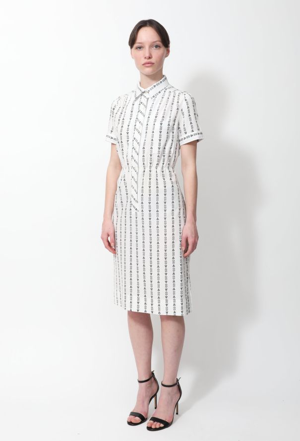 Lanvin Vintage Chainlink Printed Dress - 4
