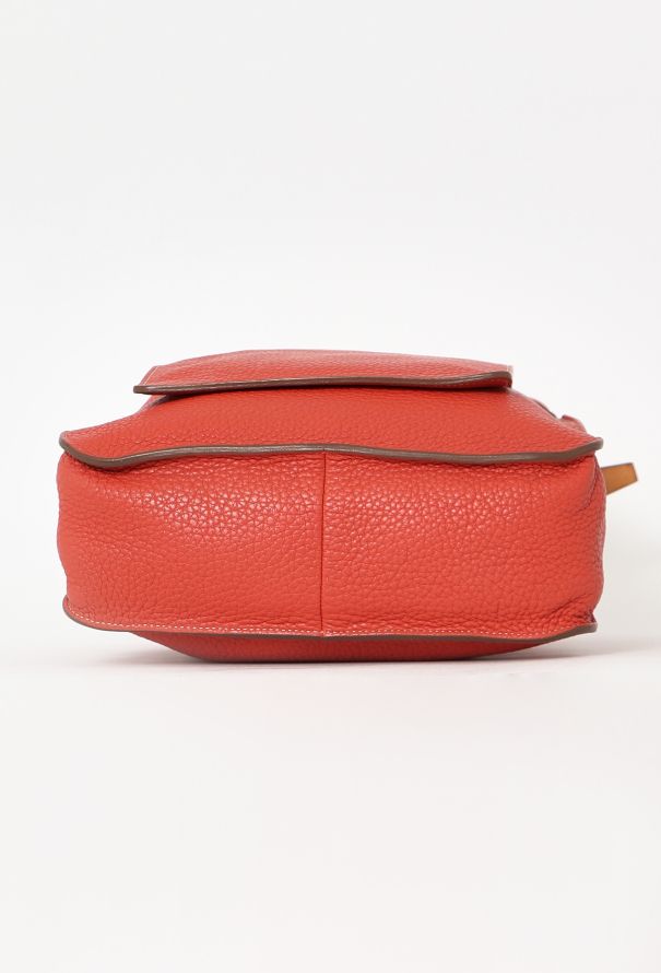 Hermès Orange Clémence Marwari Bag - 6