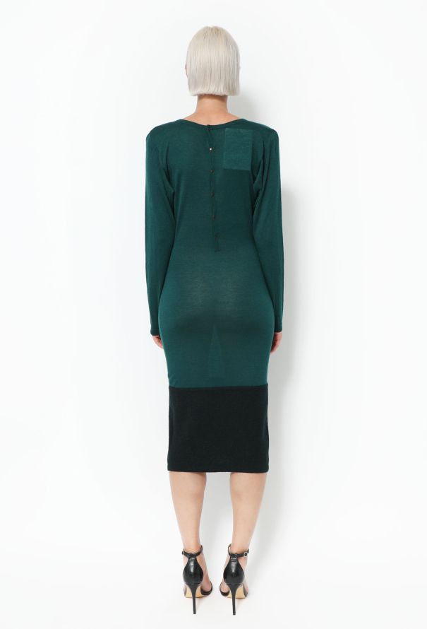 Alaïa ‘80s Cashmere Wool Trim Dress - 3