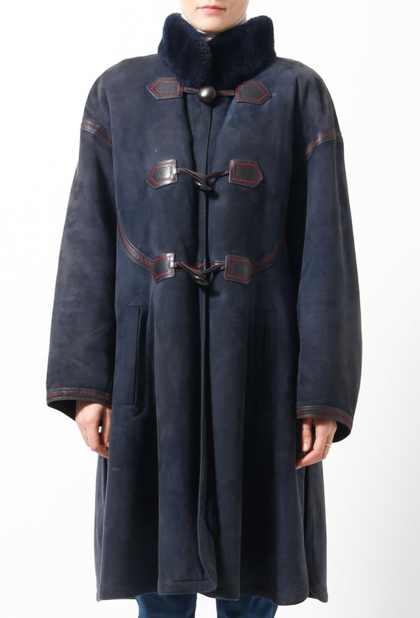 Saint Laurent 80s Shearling Coat - 4