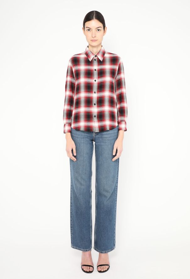 Céline 2021 Plaid Flannel Shirt - 2