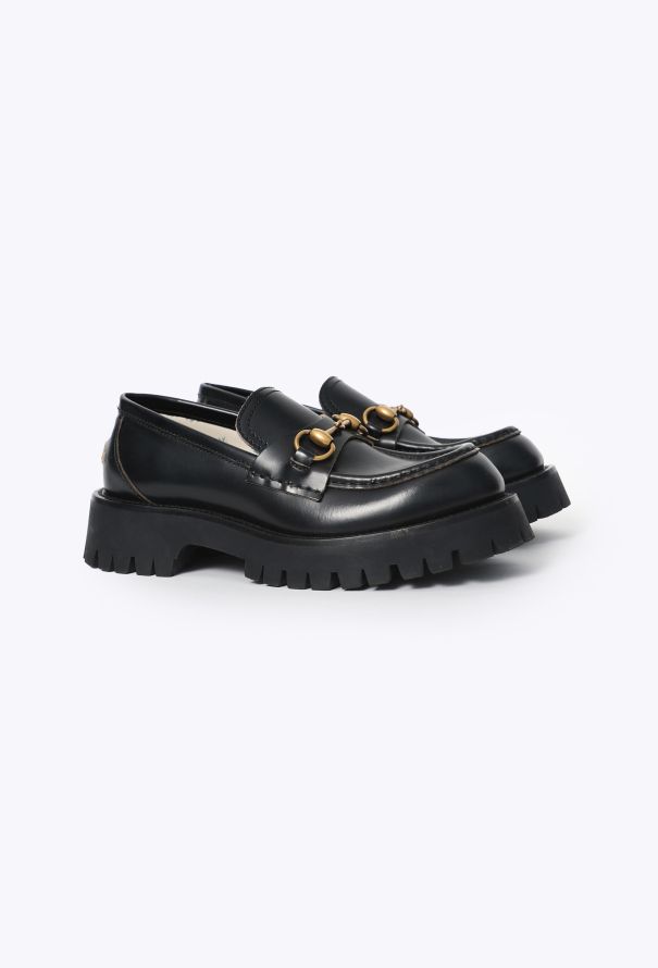 Gucci Embroidered Horsebit Platform Loafers - 4