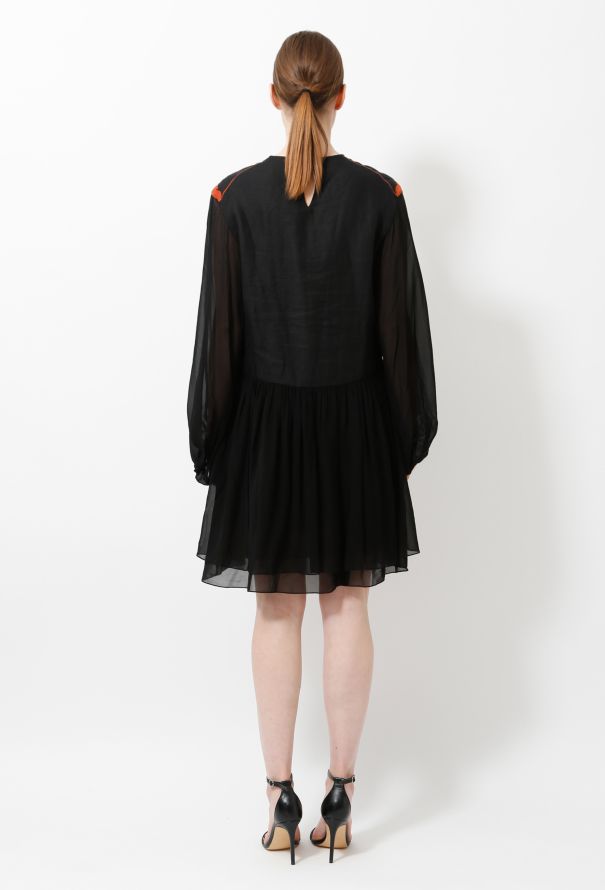 Chloé 2017 Embroidered Chiffon Dress - 4