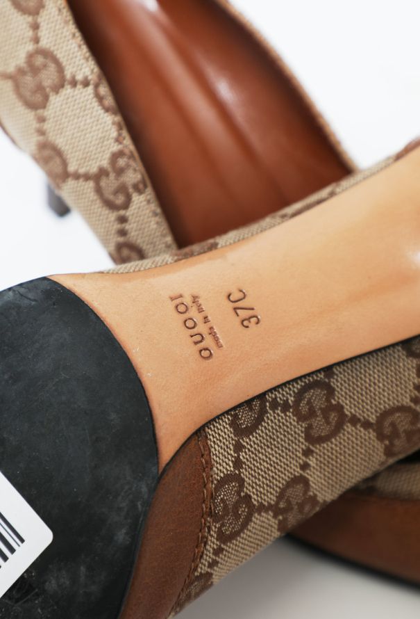 Gucci Early 2000s Monogram Horsebit Pumps - 7