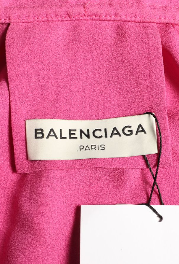 Balenciaga S/S 2017 Inverted Silk Blouse - 8