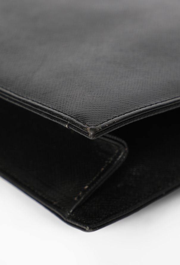 Saint Laurent Vintage Couture Saffiano Leather Pochette - 8