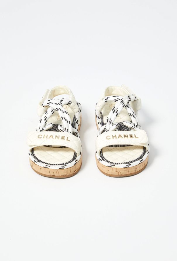 Chanel 2020 Leather Dad Sandals - 3