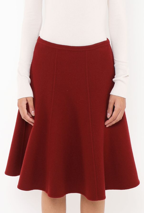 Dior S/S 2018 Fluted Cashmere Skirt - 3