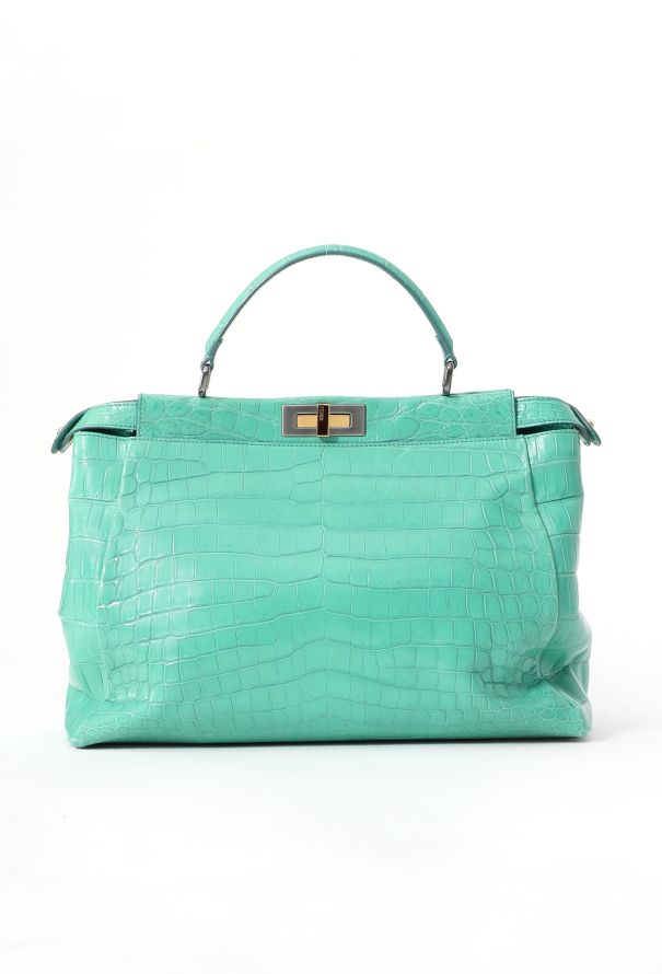 Fendi Alligator Large Peekaboo Bag - 4
