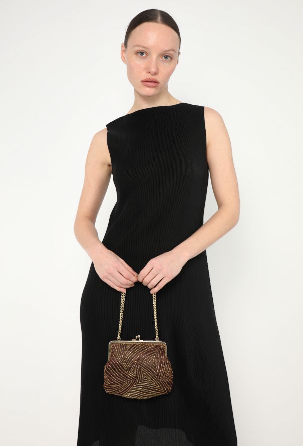 Sequined Mini Evening Bag - 1