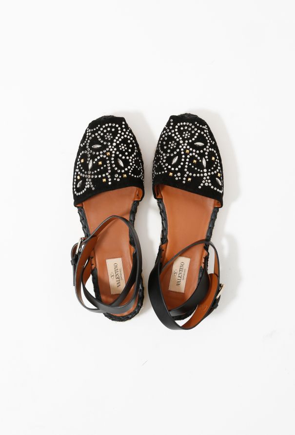 Valentino Stud Suede Espadrilles - 4