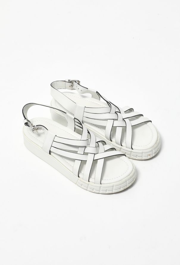 Prada 2020 Woven Platform Sandals - 2