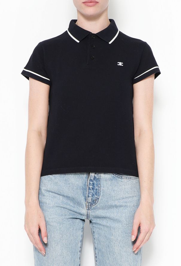 Céline 2021 Navy Piqué Triomphe Polo - 2