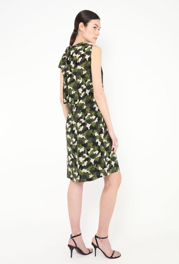 Prada Pre-Fall 2010 Draped Camo Dress - 4