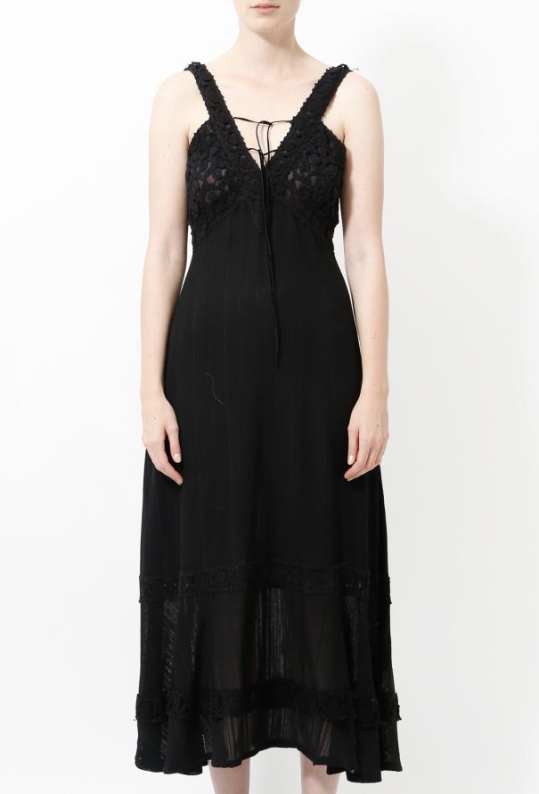 Chloé Vintage Crochet Slip Dress - 2