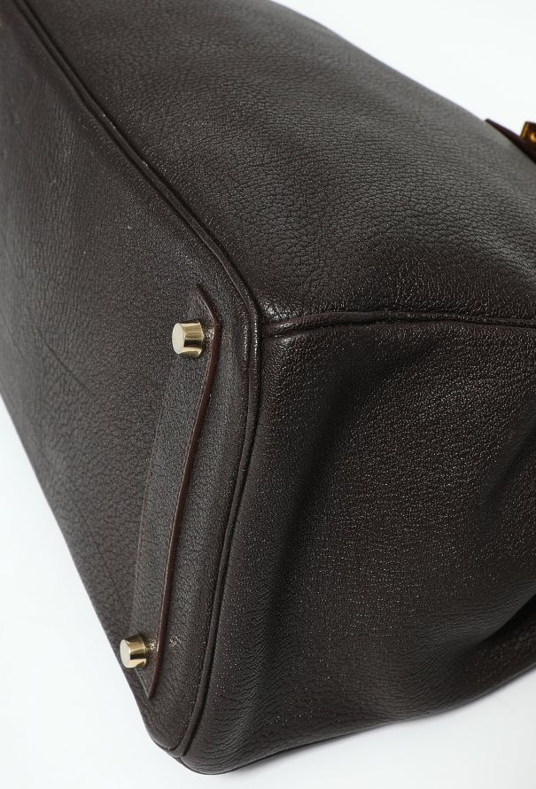 Hermès Ebène Mysore HAC Birkin 35 - 11