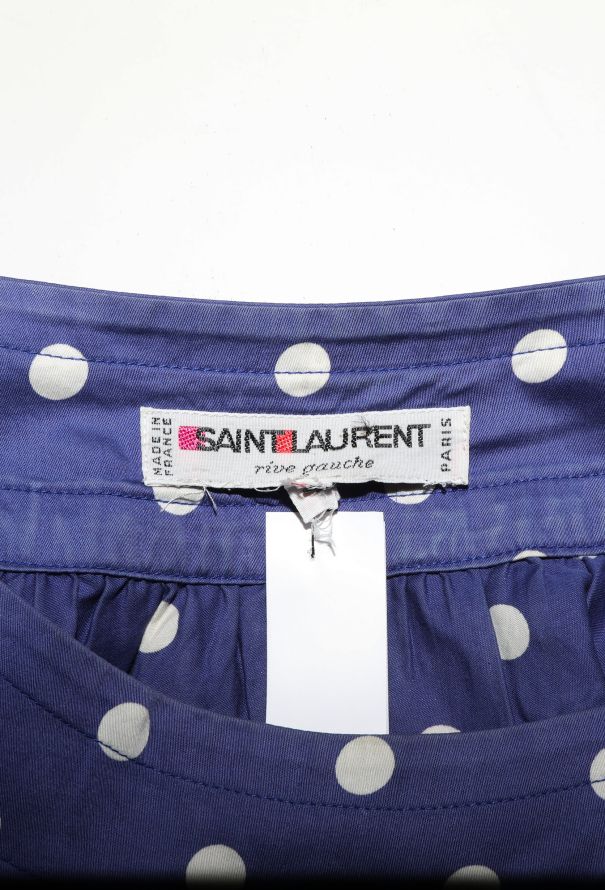 Saint Laurent '80s Boat-Neck Cotton Dress - 7