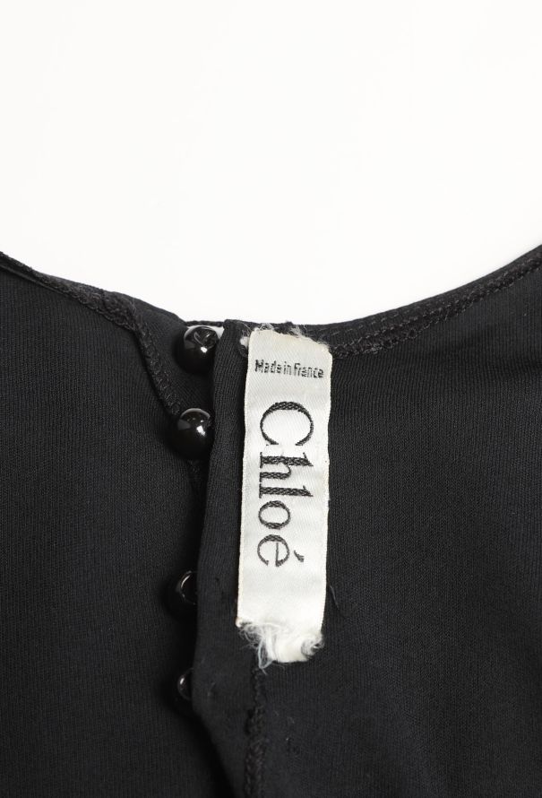 Chloé RARE F/W 1979 Embroidered Slit Dress - 6