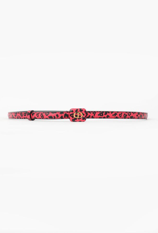 Dior Pre-Fall 2021 Leopard 'CD' Belt - 1
