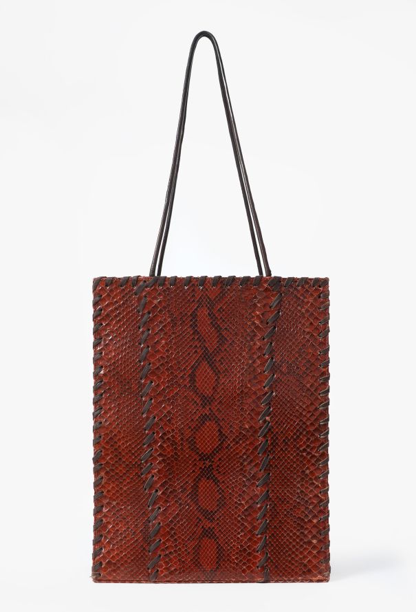 Saint Laurent Vintage Python Tote Bag - 4