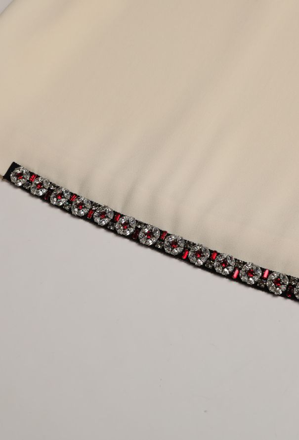 Prada Embellished Bow Crêpe Dress - 7