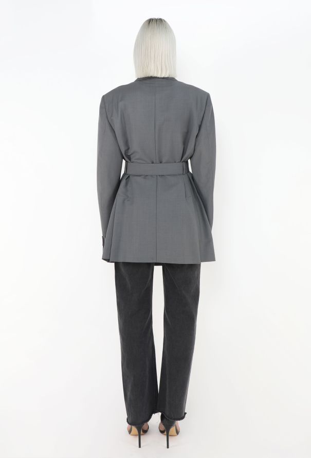 Prada 2018 Oversized Belted Blazer - 6