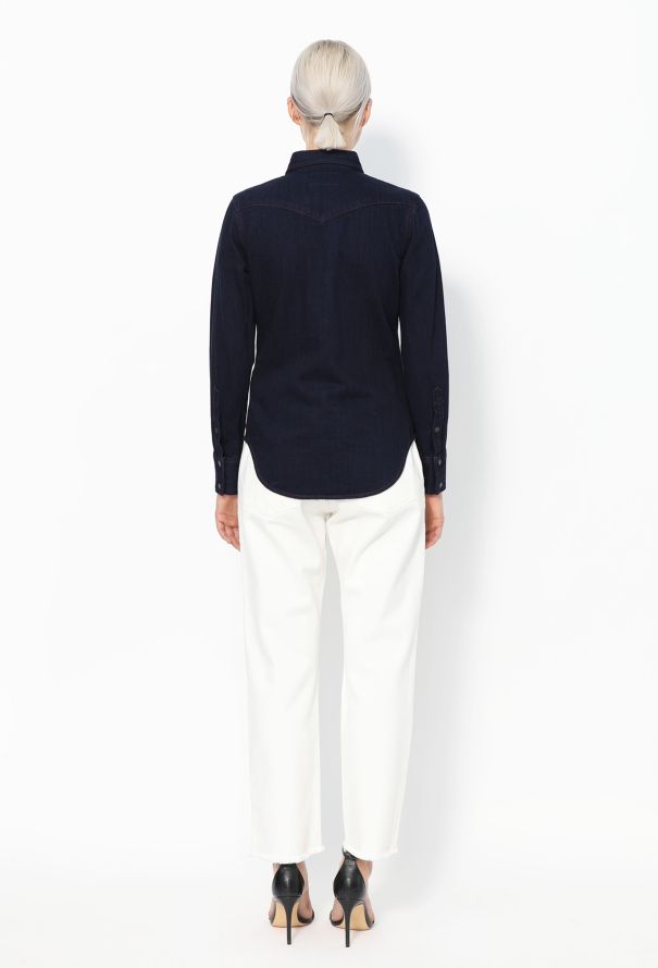Calvin Klein F/W 2017 Denim Overshirt - Dark Blue - 5