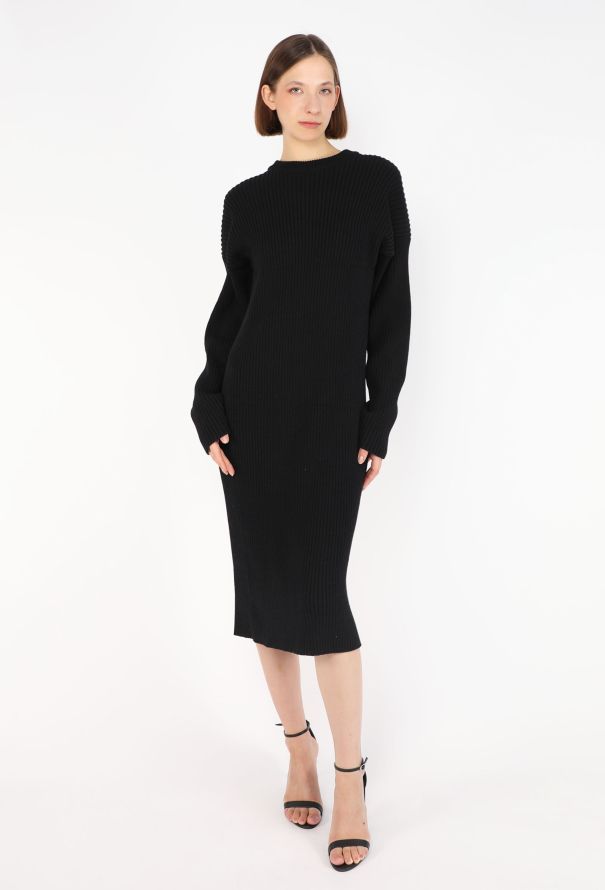 Bottega Veneta Open-Back Ribbed Dress, Pre-Fall 2020 - 4