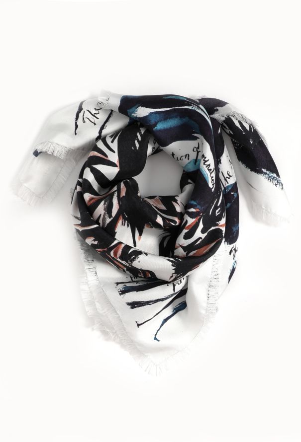 Dior F/W 2019 x Raymond Pettibon Mona Lisa Scarf - 4