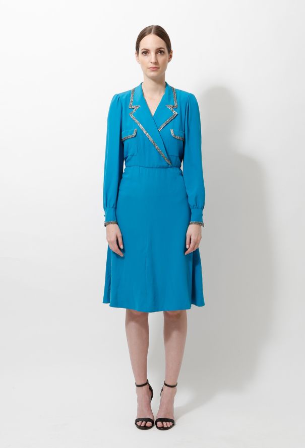 Chanel 70s Couture Embellished Dress - 1