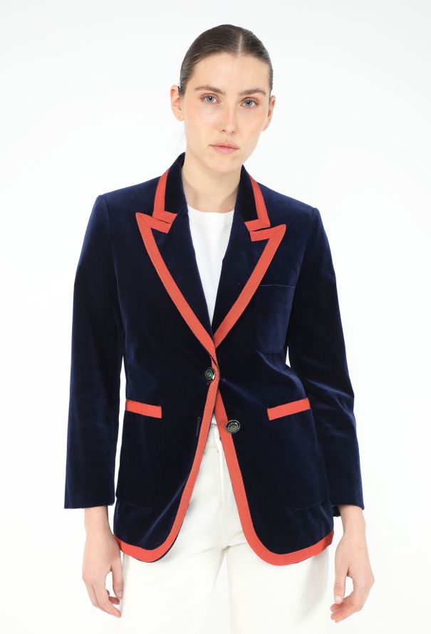 Gucci Pre-Fall 2017 Velvet Blazer - 4