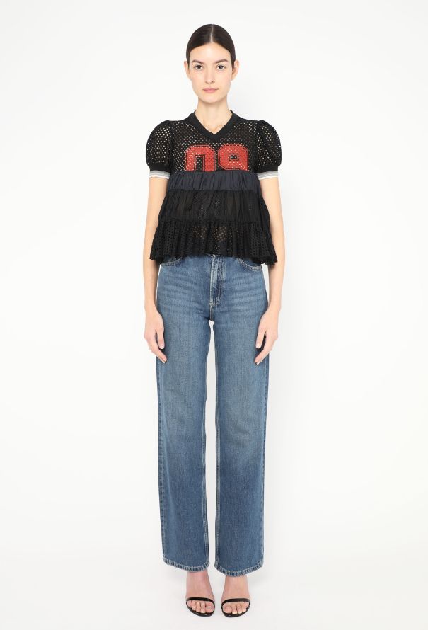 Jean Paul Gaultier Early 2000s Ruffled Jersey Top - 2