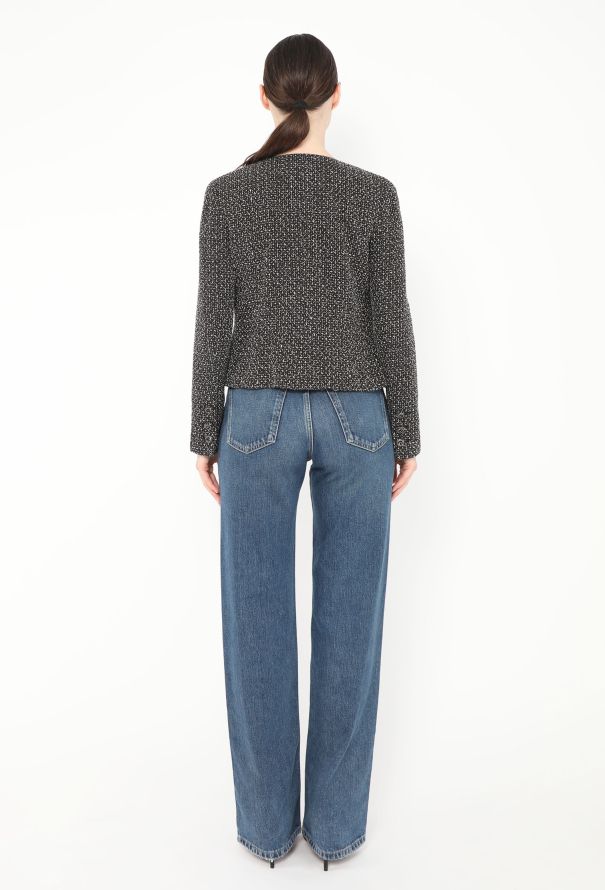 Chanel 2008 Bicolor Tweed Zip Jacket - 5