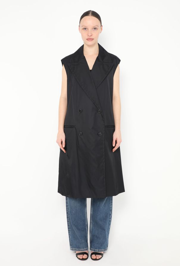 Prada S/S 2018 Tailored Nylon Vest - 3