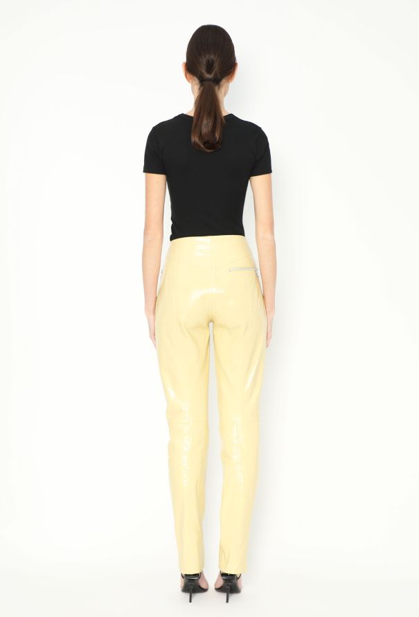 Bottega Veneta F/W 2021 Leather Zipper Trousers - 5
