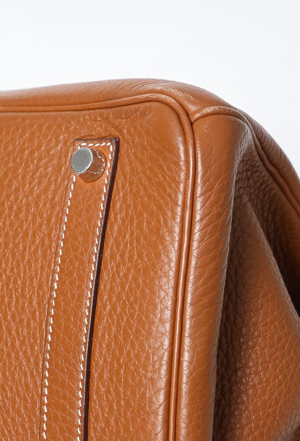 Hermès Gold Taurillon Clémence Birkin 35 - 10