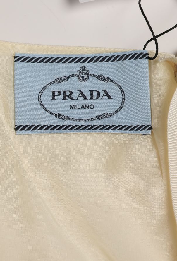 Prada Embellished Bow Crêpe Dress - 5