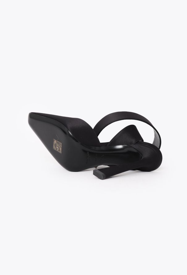 Saint Laurent F/W 2022 Claude Satin Buckled Pumps - 6