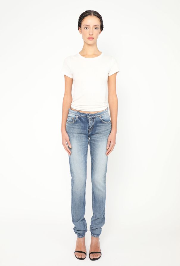 Saint Laurent S/S 2016 Distressed Slim Jeans - 4