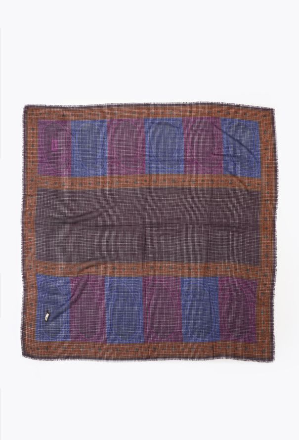 Saint Laurent Vintage Fringed Paisley Scarf - 3