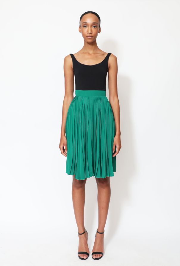 Gucci 2016 Pleated Silk Skirt - 1