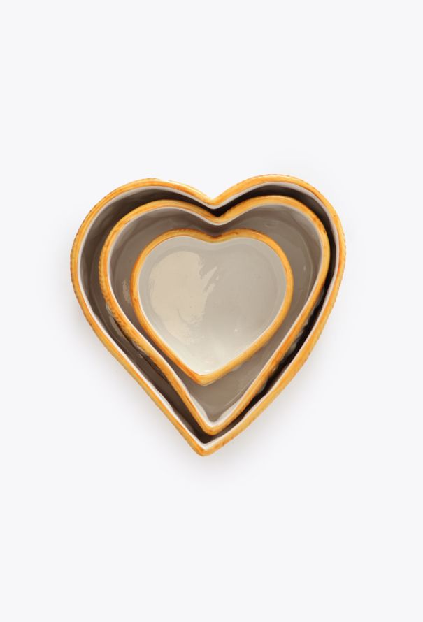 Dior 1960s Porcelain Heart Bowl Trio - 3