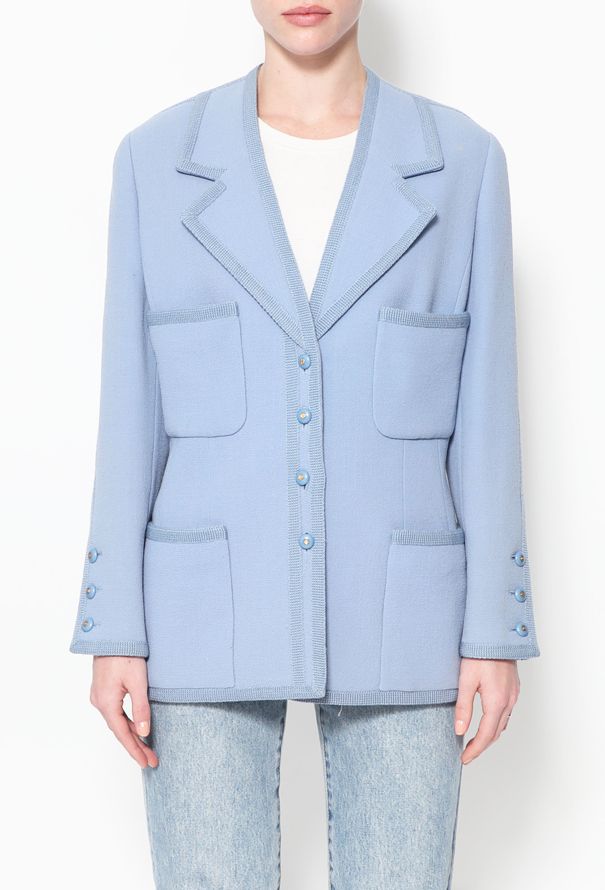 Chanel '90s Braided Trim Pocketed Jacket - 4