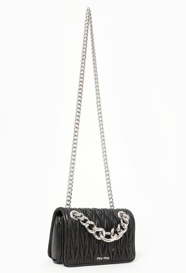 Miu Miu Black Quilted Club Bag - 2