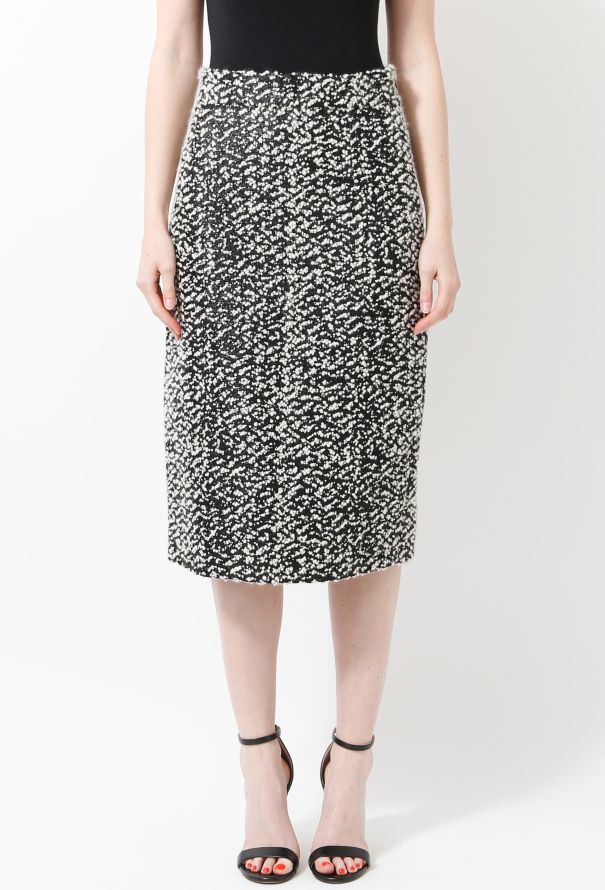 Balenciaga Tweed Knee Length Skirt - 2