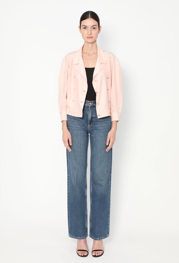 Chanel Late '80s Double-Breasted Silk Blouse - 3
