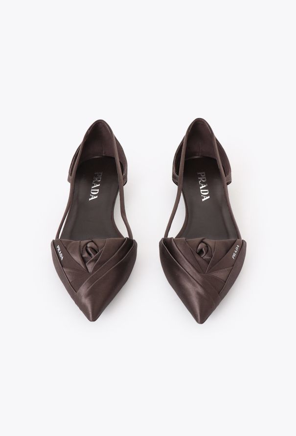 Prada F/W 2024 Sculpted Rose Kitten Heels - 4