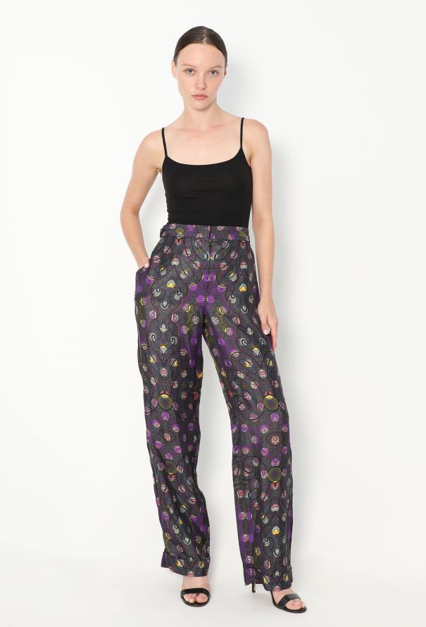 Louis Vuitton Pre-Fall 2009 Printed Satin Trousers - 4